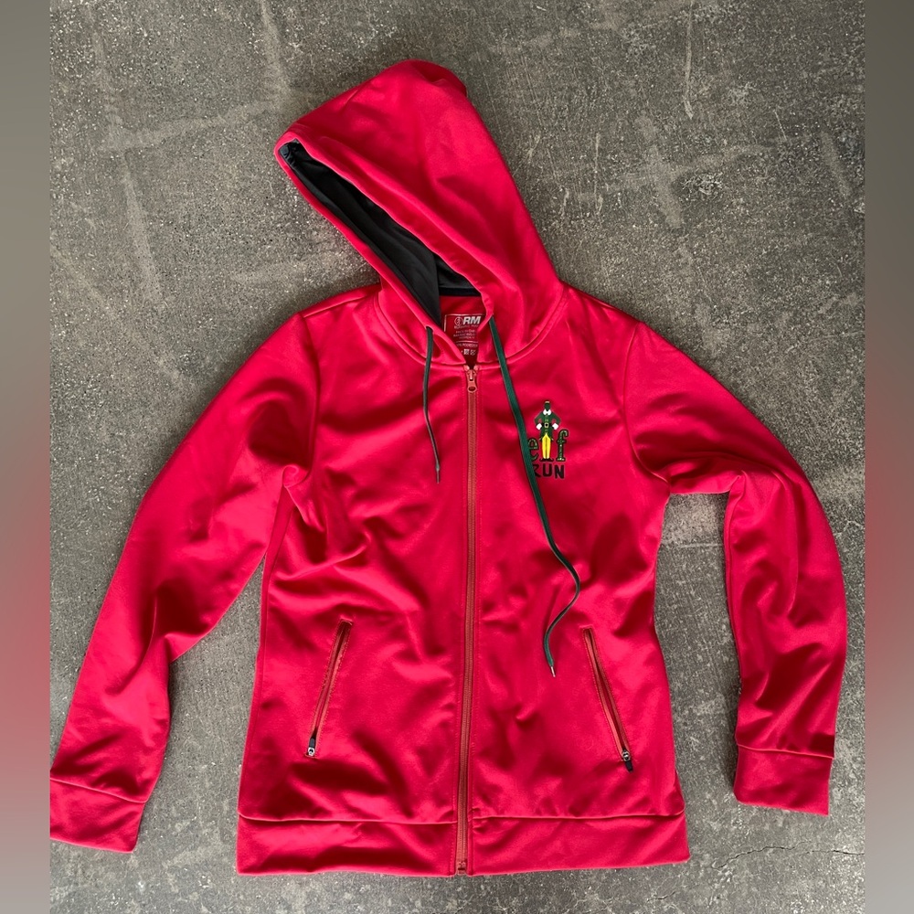 Elf Movie Run Running Zip Up Performance Christmas Holiday Jacket Women’s Medium